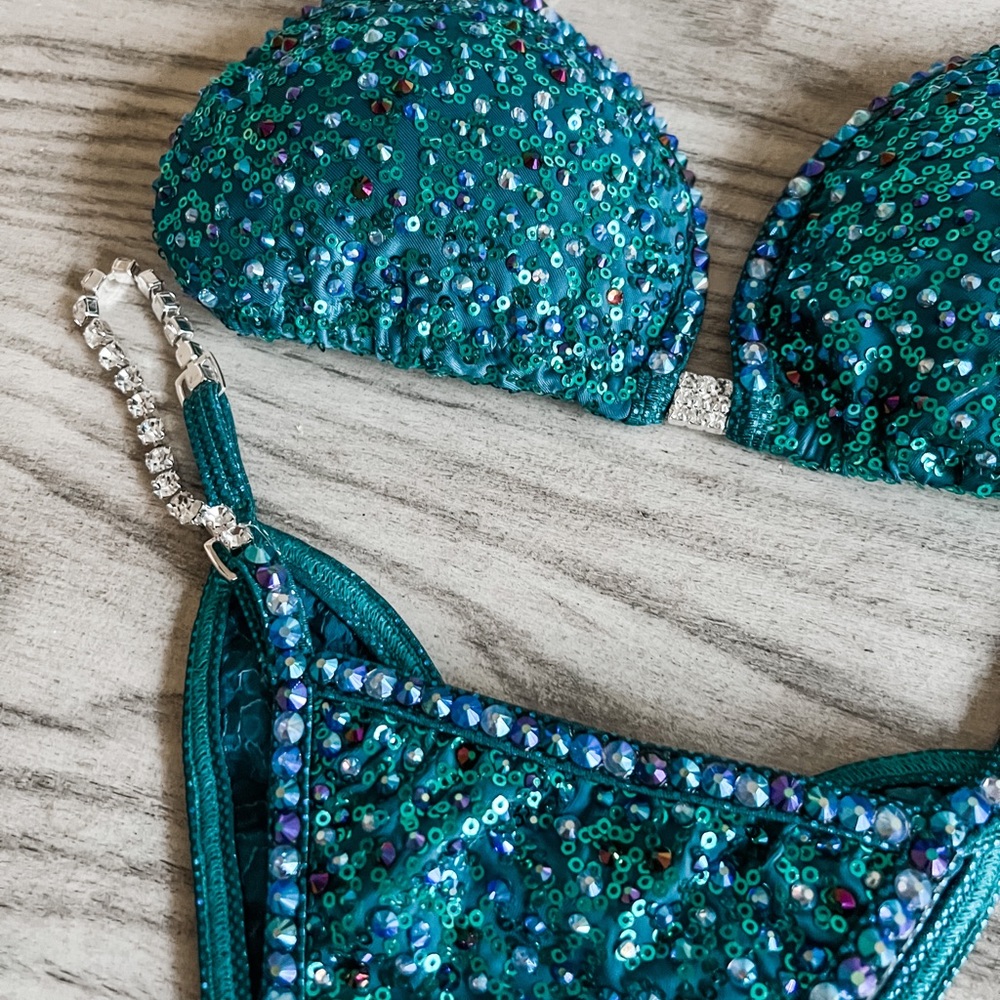 Teal Angel Competition Bikinis View 3